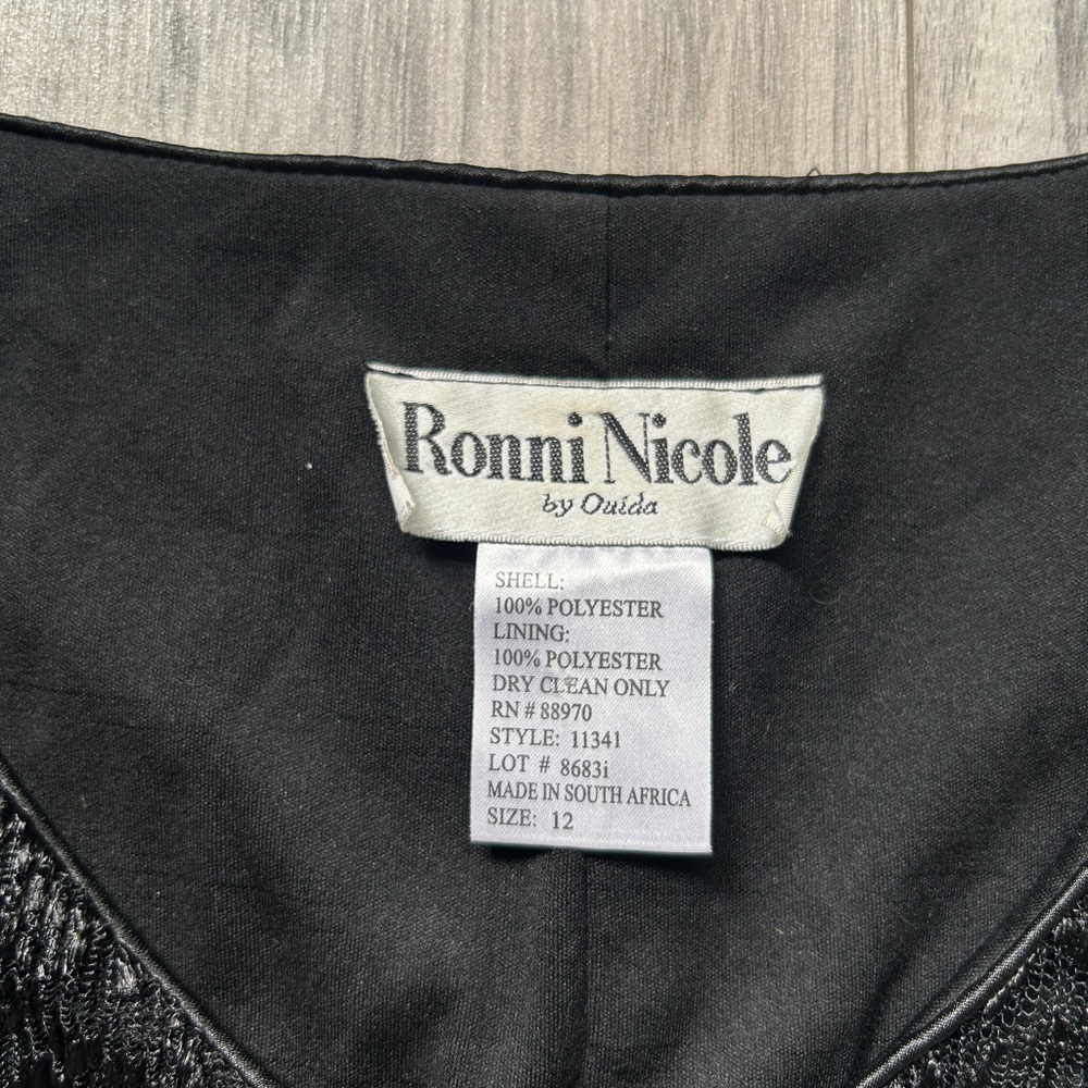 90s Ronni Nicole Black Dress - Gem